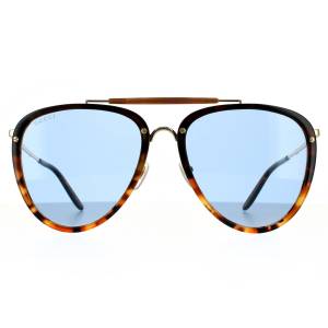 Gucci Sunglasses GG0672S 004 Havana  Blue