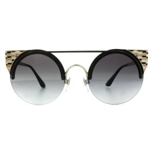 Bvlgari Sunglasses BV6088 2018/8G Black Pale Gold Gray Gradient