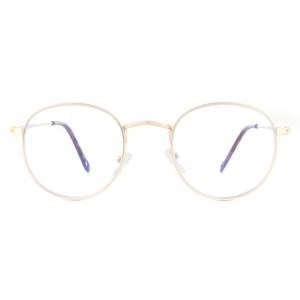 Montana Reading Glasses HBLF54-A Gold Blue Light Block +2.50