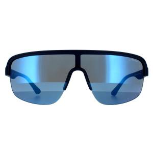 Police Sunglasses SPLB47M Arcade 3 6QSB Matte Midnight Blue Blue Mirrored