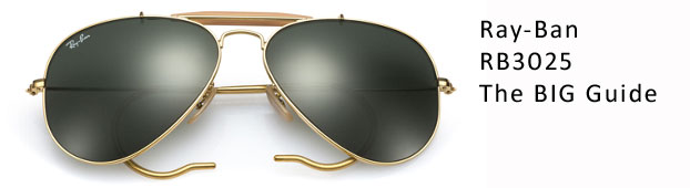 Ray-Ban RB3025 Aviator Sunglasses Guide: Size Guide